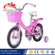 En gros Alibaba beaux enfants 4 roue vélo / EN71 CE certificat 16 pouces fille vélo / Chine pas cher enfants vélo à vendre